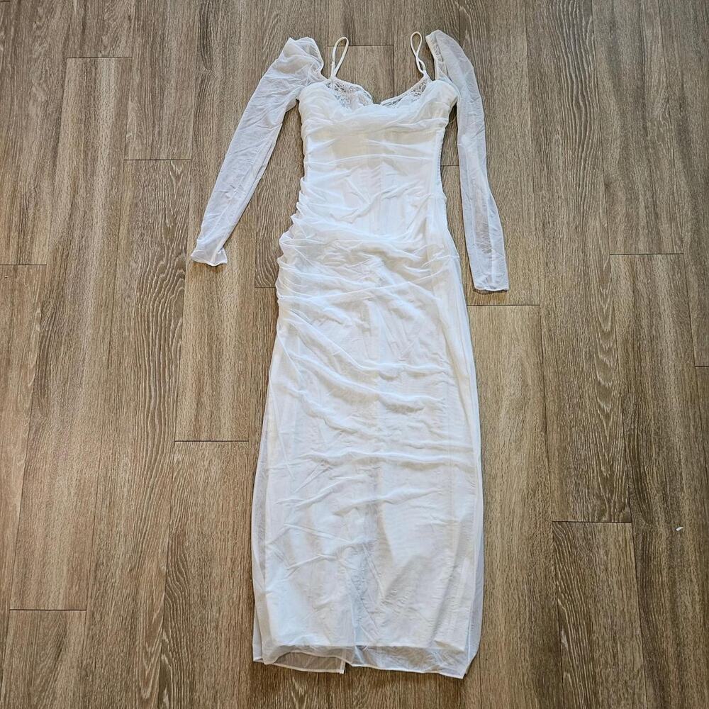 House of CB ‘Katarina’ White Maxi Dress